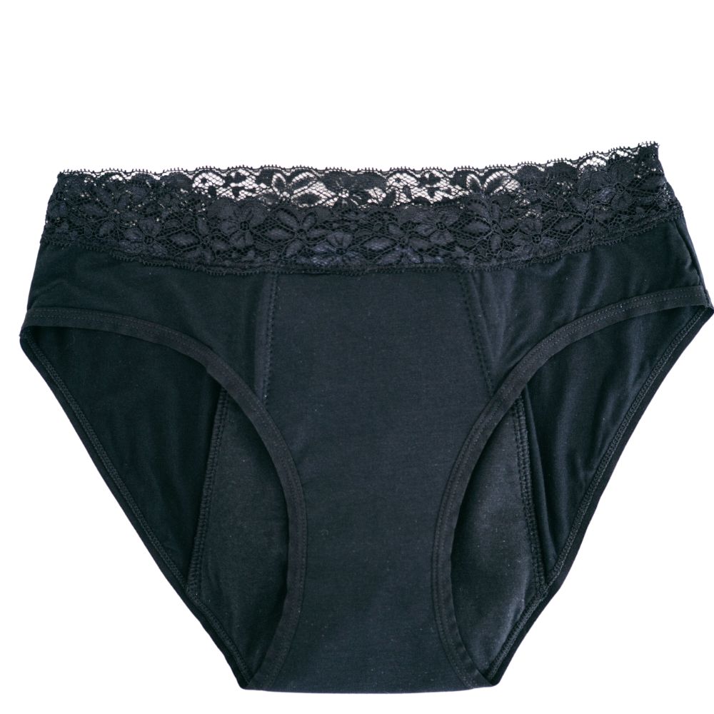 MyMonthlys PERIOD PANTY - SLIP HEAVY FLOW SEAMLESS BLACK - Period underwear  - schwarz/black - Zalando.de