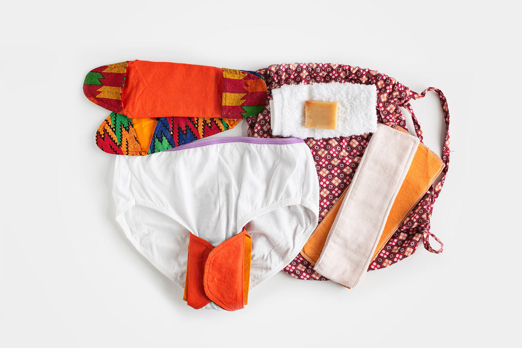 What's in the Reusable Feminine Hygiene Kits?
