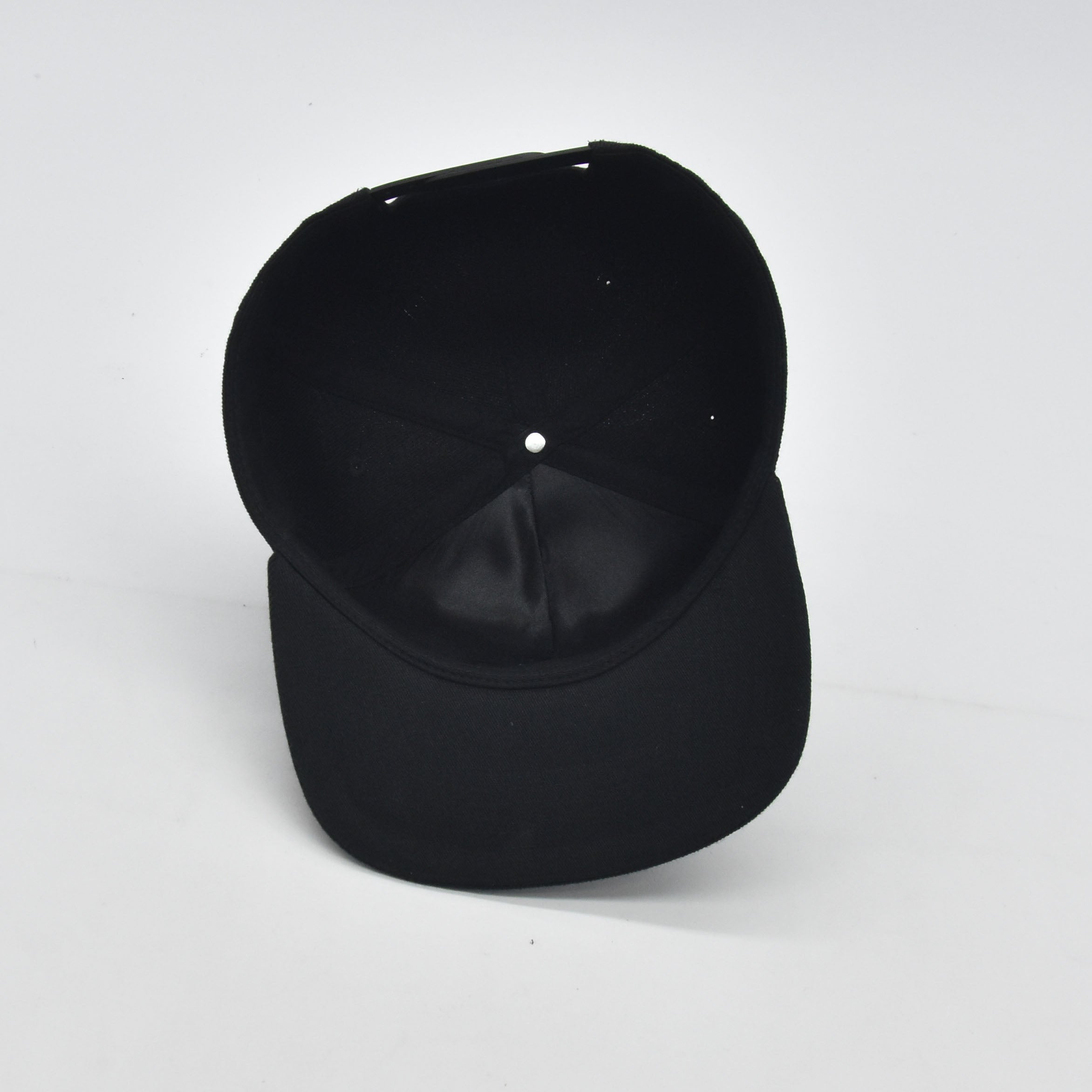 Black Snapback Hat Inside